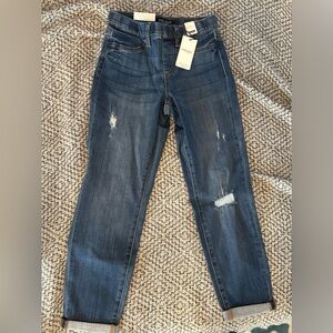 Judy Blue Dark Wash Distressed Boyfriend Jeans Size 1/25